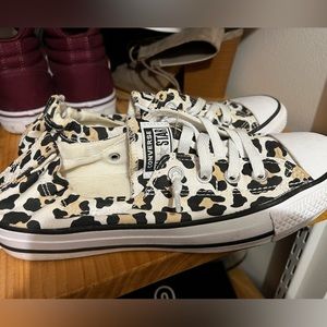 Cheetah print converse
